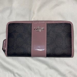 Coach Long Zip Around Wallet